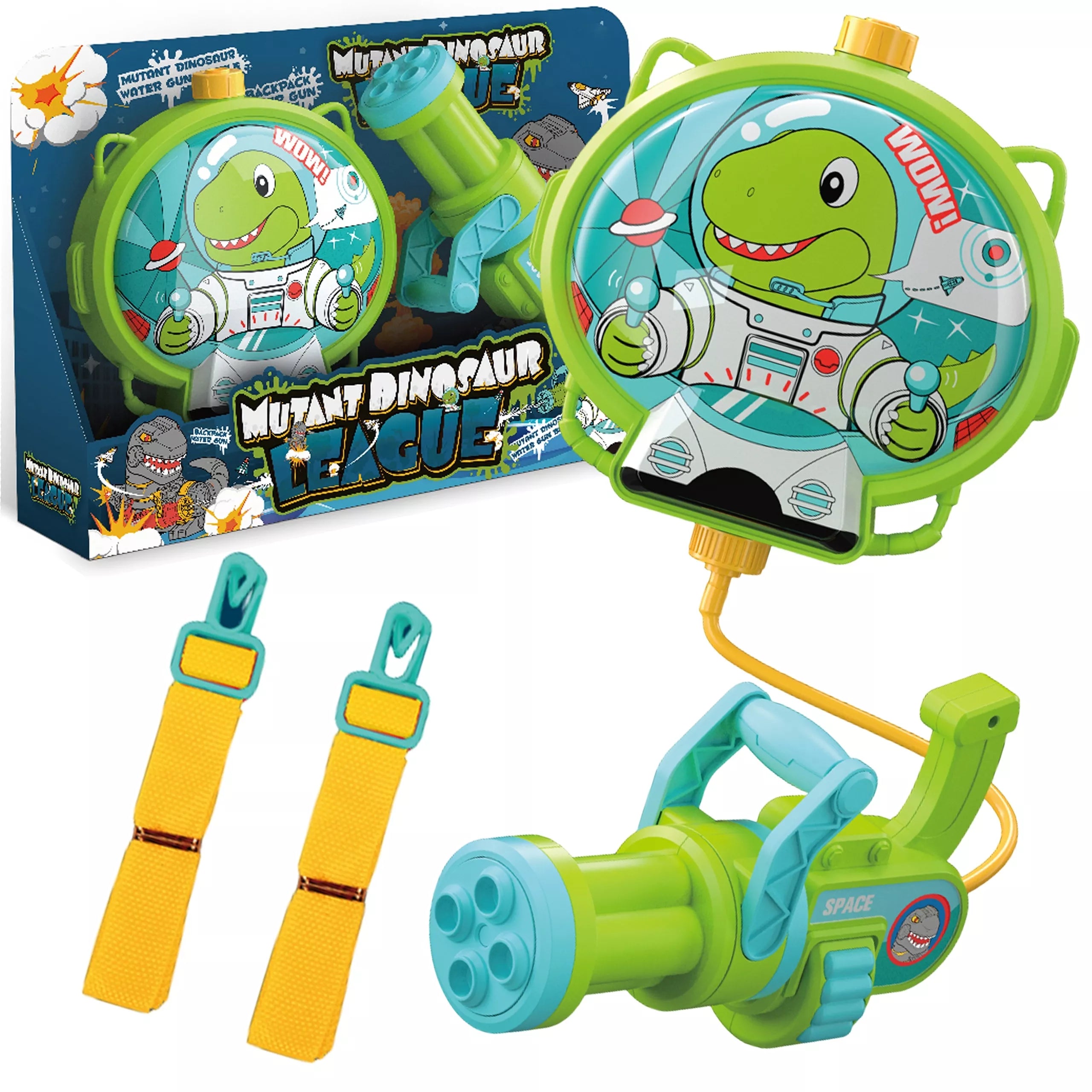 WOOPIE vandens pistoletas su dinozaurų kuprine